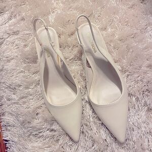White pumps